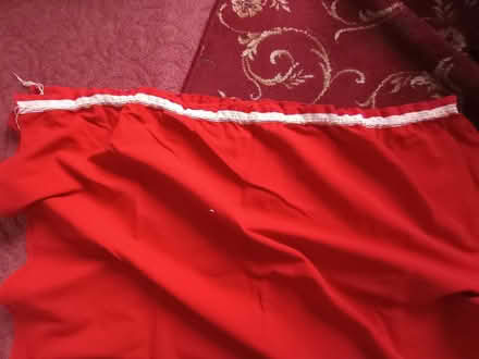 Photo of free Pair of red heavy cotton full length curtains (Chelmsford CM1) #1