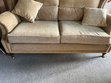 Photo of free Gold sofa and chair (Appleby-in-Westmorland CA16) #2