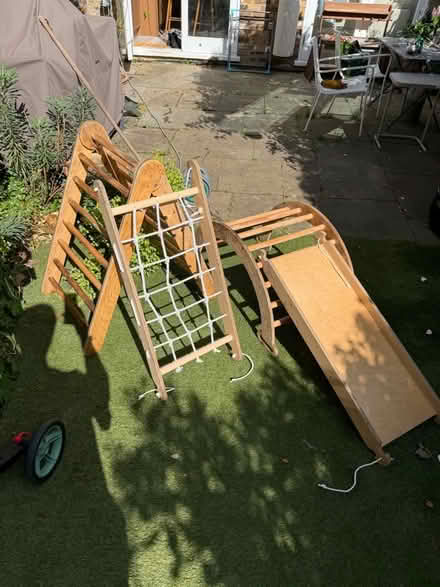 Photo of free 4-in-1 Montessori Climbing Frame Set (Needs cleaning) (Ravenscourt Park W6) #1