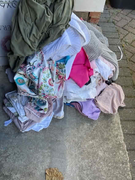 Photo of free Large bundle of towels etc (Leeds Alwoodley LS17) #1