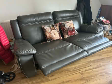 Photo of free 2 seater leather recliner (Dunlaoghaire) #3