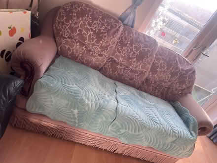 Photo of free beige 3 seater couch/sofa (Highfield S2) #2