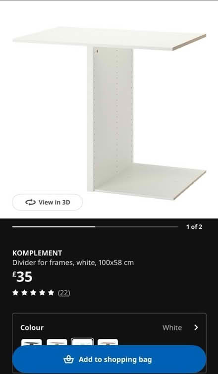 Photo of free IKEA Komplement Glass Fronted Draws (W14) #3