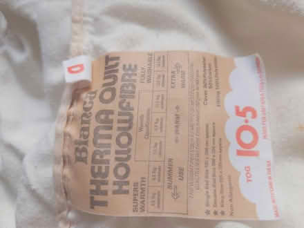 Photo of free Double duvet 10.5Tog (Putnoe MK41) #2