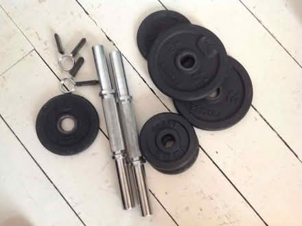 Photo of free Dumb bells with interchangeable weights (Maidenhead SL6) #1