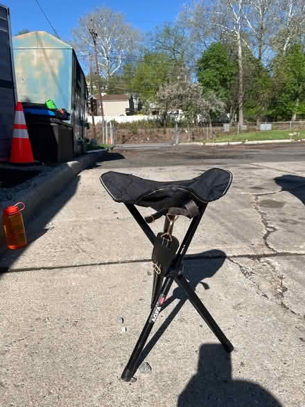 Photo of free Black trifold stool (Oradell) #1