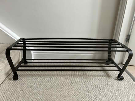 Photo of free Ikea Black Metal Shoe/Welly Rack (Mossley - OL5) #1