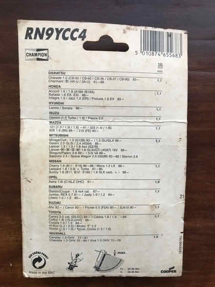 Photo of free Spark Plugs Pack of 4 Sealed (Stoke Gabriel TQ9) #2