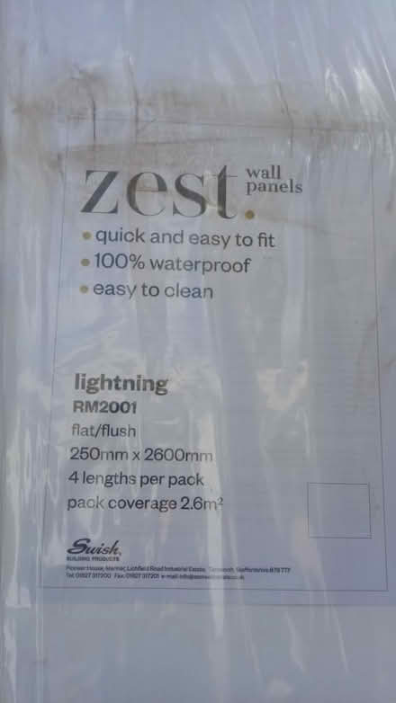 Photo of free PVC wall panel (Horsham, near Bennetts Field) #1