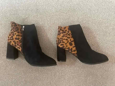 Photo of free Leopard print ankle boots (Dorking) #2