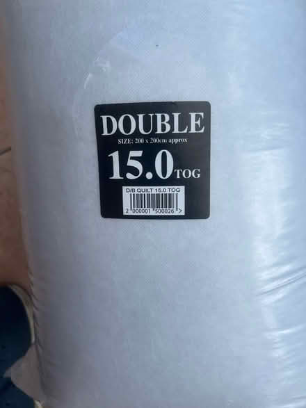 Photo of free Double duvet 15 tog brand new (SS15) #1