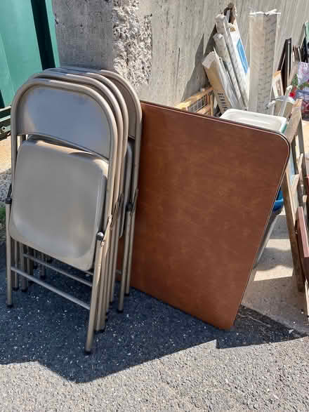 Photo of free Card table and chairs (Oradell) #1