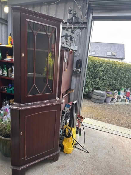 Photo of free Corner display unit in mahogy (Rathfeigh) #2