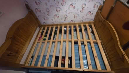 Photo of free Double bed frame and mattress (Fleetwood FY7) #1