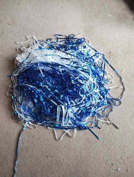 Photo of free Blue and white metallic strips (Crowthorne RG45) #1