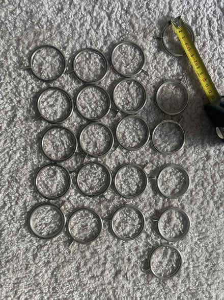 Photo of free Metal curtain rings (Corsham SN13) #2