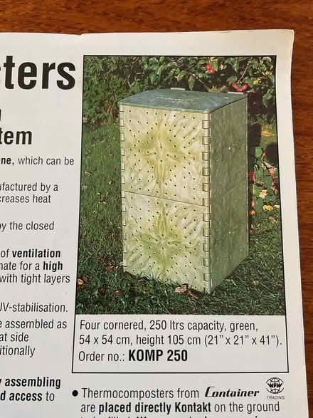 Photo of free Thermo composter (Crown Wood RG12) #1