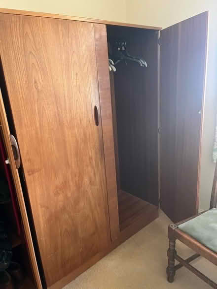 Photo of free Two wooden wardrobes (H P Bulmer HR4) #2