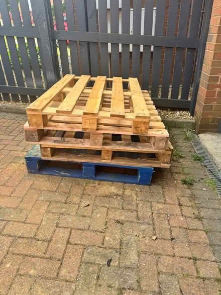 Photo of free 4 wood pallets (Emerson Valley, MK4) #1