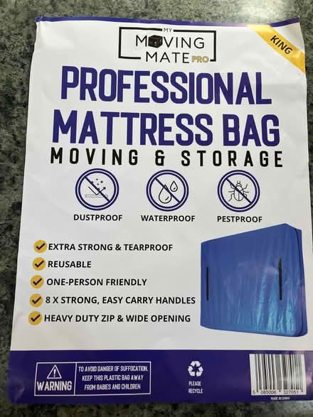 Photo of free King Size mattress bag (Harrow on the Hill HA2) #1