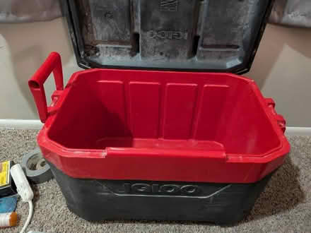 Photo of free Red igloo cooler (Quivira Rd /77th Terrace) #1