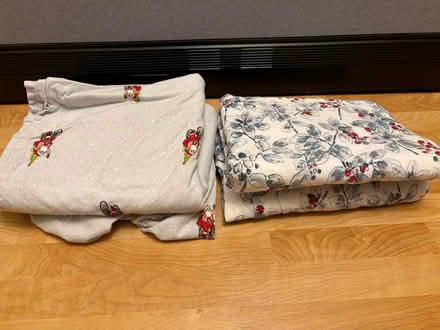 Photo of free 2 sets of twin flannel sheets (Saratoga - Hwy 9) #1