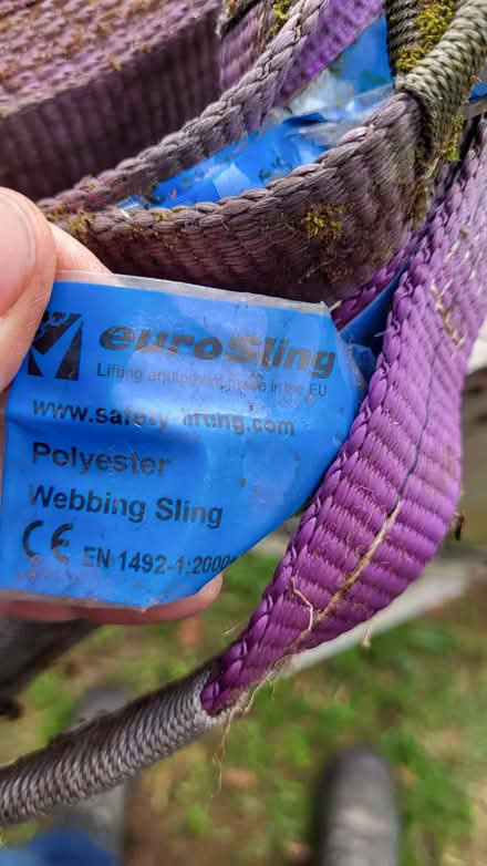 Photo of free Heavy duty webbing slings x 6 (Montrose DD10) #2