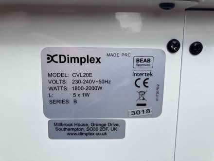 Photo of free Dimplex electric heater (Northfield Crescent NG9) #3