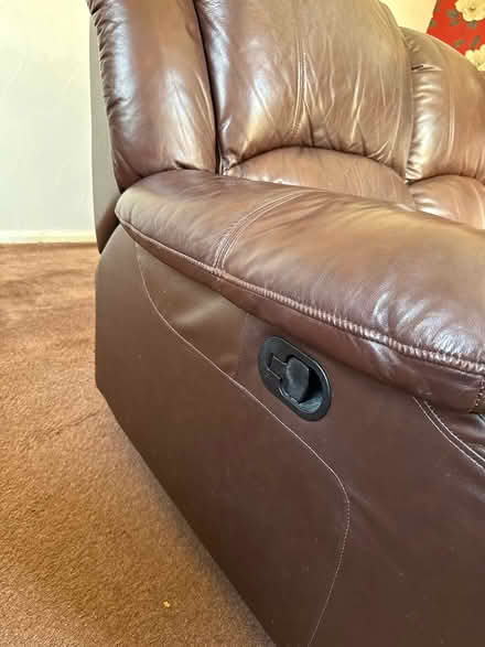 Photo of free 3 seat leather recliner sofa (Mottingham SE9) #2