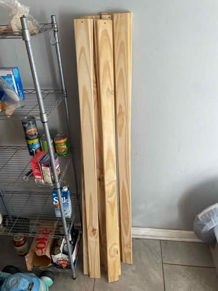 Photo of free Wood Queen bed slats (pine) (Germantown) #1