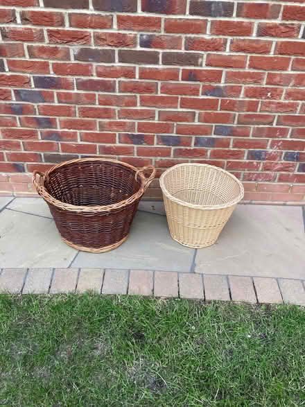 Photo of free Two wicker baskets (Kempston MK42) #1