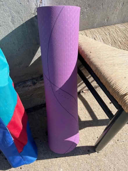 Photo of free Purple yoga mat (Oradell) #1
