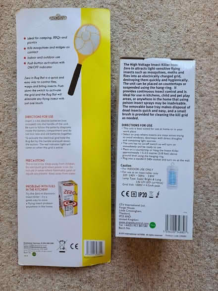 Photo of free Zero In Bug Bat and Zero In High Voltage Insect Killer (Molesey KT8) #2