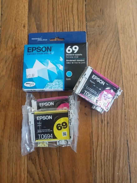 Photo of free EPSON 69 Ink Cartridges (Nearest X: Elizabeth & South) #1
