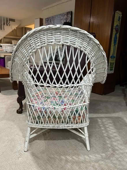 Photo of free Wicker Chair (Belmont, MA) #2