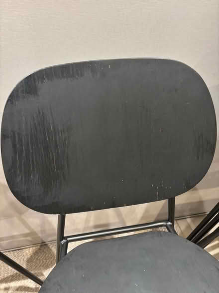 Photo of free 6 wood and metal chairs (Eton SL4) #3