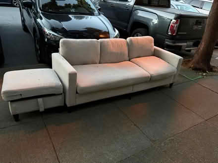 Photo of free sofa & ottoman / street pickup (Lower Haight) #3