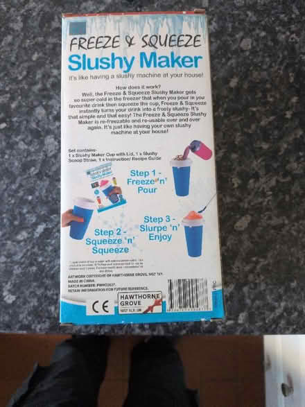 Photo of free Freeze squeeze slushy maker (Saint George's CO2) #3
