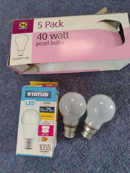 Photo of free 3 light bulbs (Cheadle Hulme SK8) #1