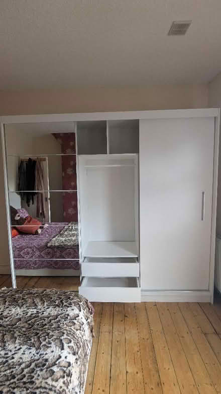 Photo of free 3 door white Wardrobe (Reddish M18) #3