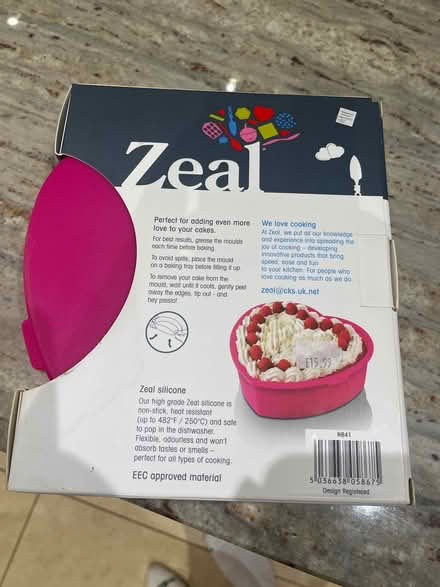 Photo of free Silicone Heart Cake Mould Never Used (Grandborough CV23) #2
