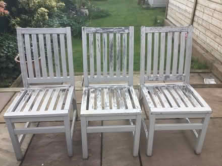 Photo of free 3 garden chairs (Chaddesden Derby) #1