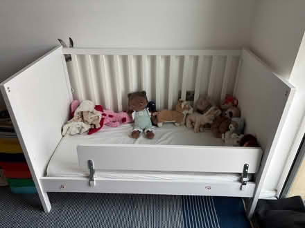 Photo of free Ikea cot + mattress (Tufnell Park N19) #1