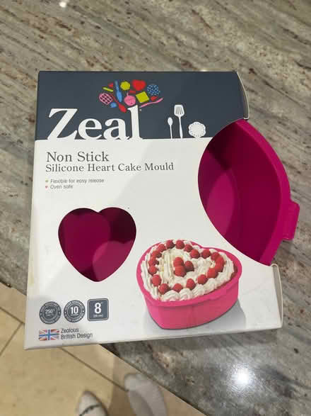 Photo of free Silicone Heart Cake Mould Never Used (Grandborough CV23) #1