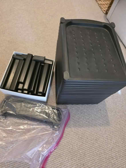 Photo of free X2 stackable shoe rack (TW8) #1