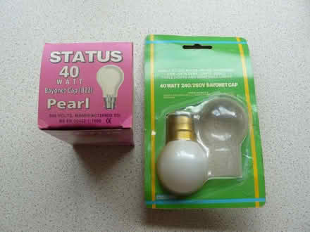 Photo of free 2 x 40W B22 bayonet cap light bulbs (old style) (Kempsey WR5) #1