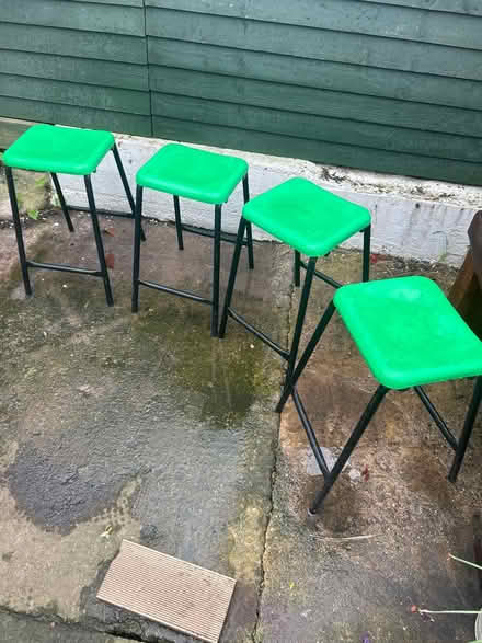Photo of free 4 x stools from a school (Wigston Leicestershire.LE18) #1