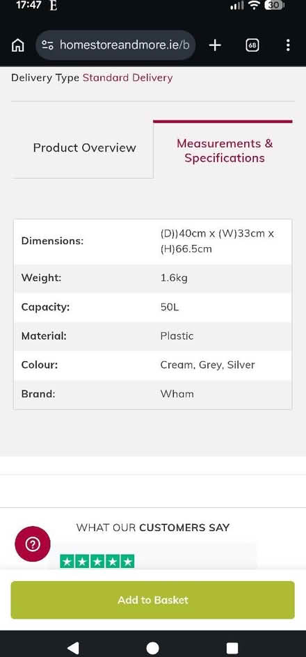 Photo of free 50L Swing Bin (Ballinteer near SuperValu.) #4