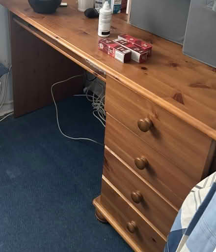 Photo of free Computer desk with drawers (Ellesmere port) #1
