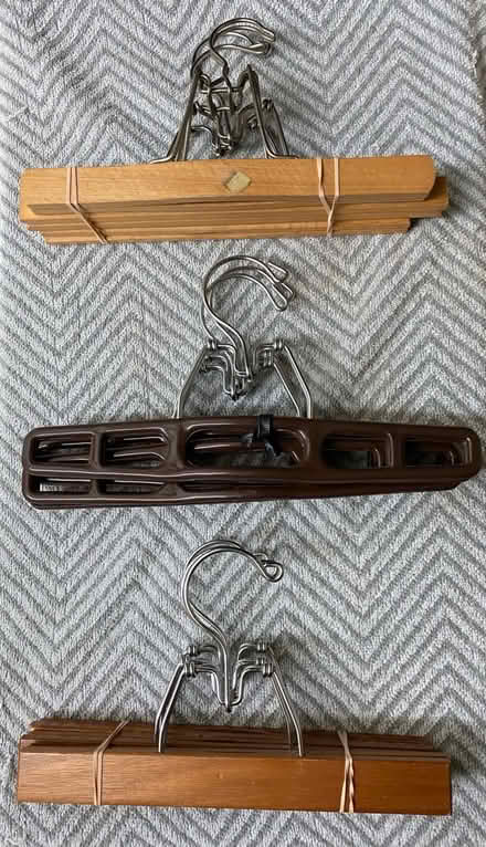 Photo of free Lot of hangers for pants & skirts (Bloor/ The West Mall) #1